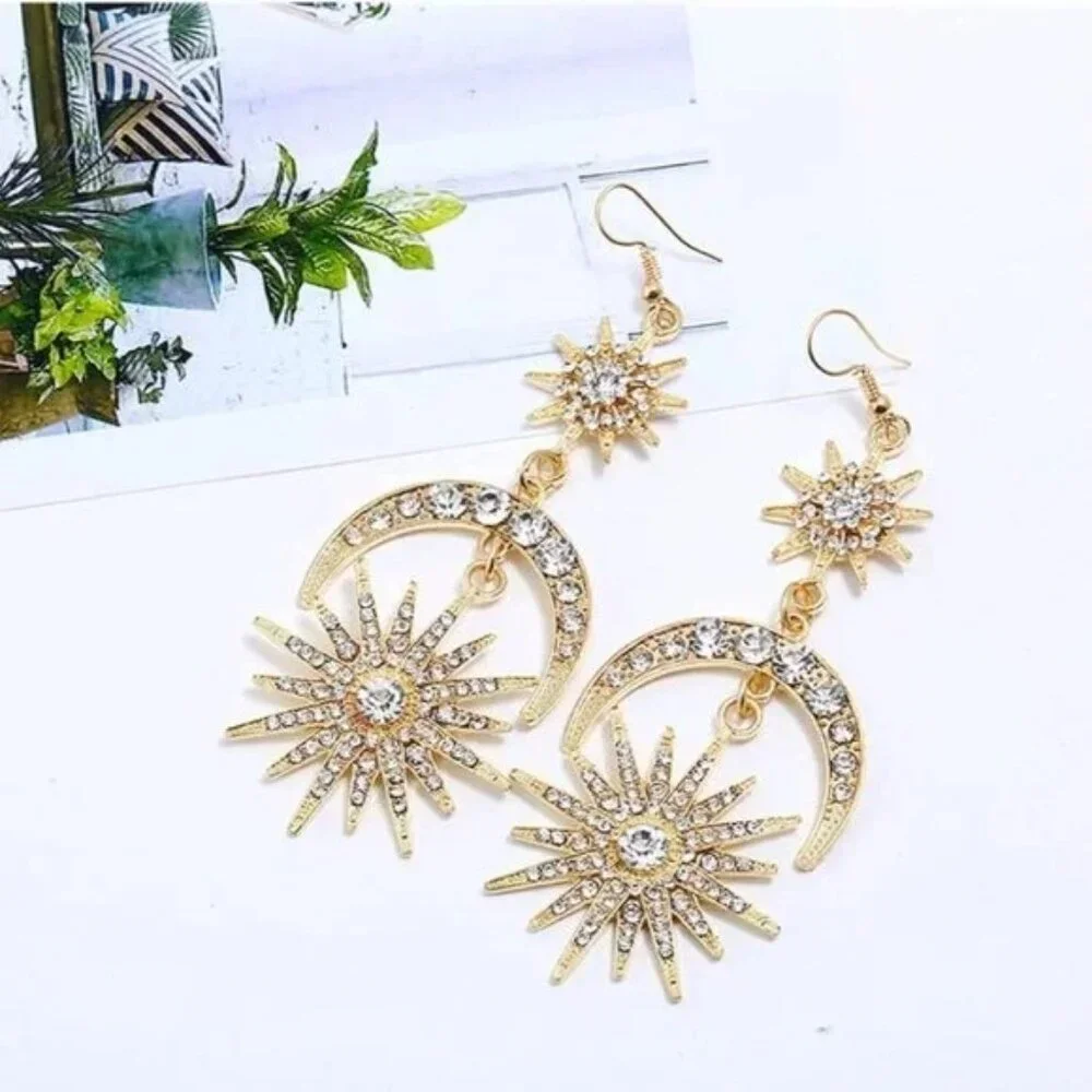 Halo Crown Mary Goddess Headband, Costume Goddess Headpiece, Crown + Earring Set